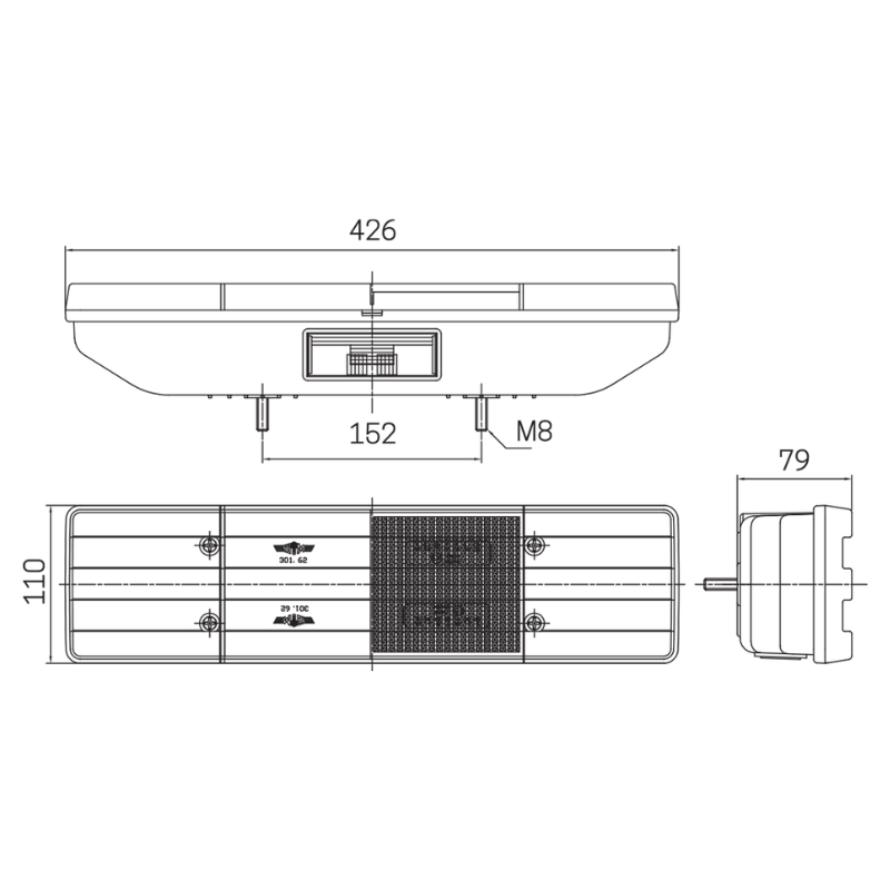 Farolim para camião SIM 3162