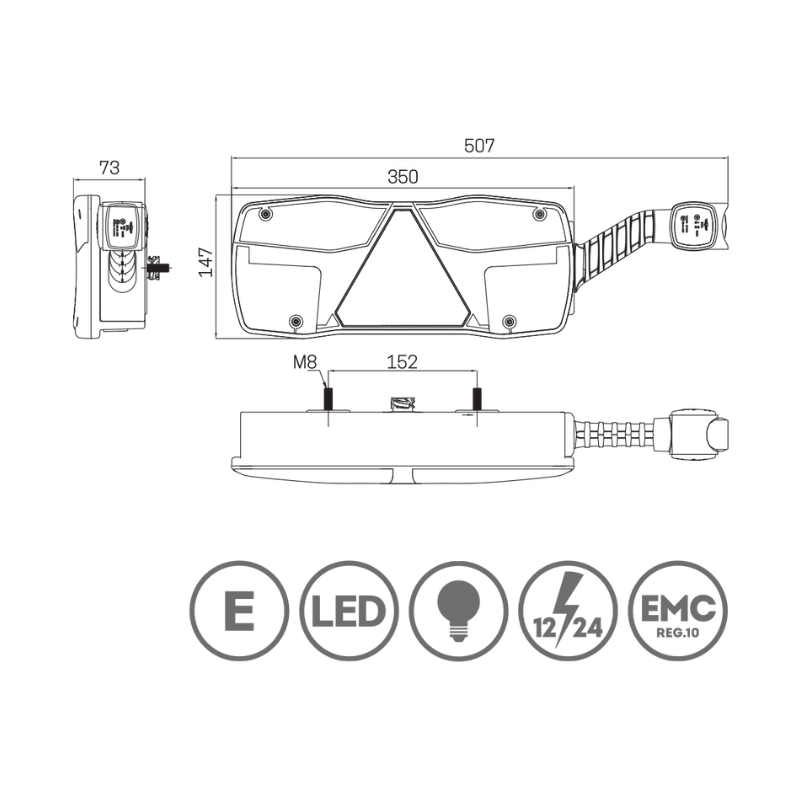 Farolim para camião e atrelado SIM 3193