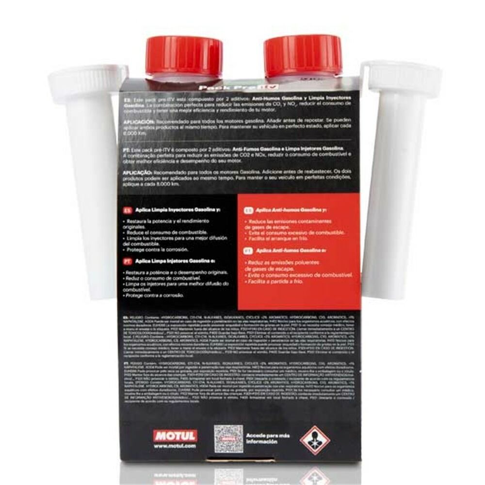 Kit de limpeza de sistema de combustível Motul (2x 300 ml)