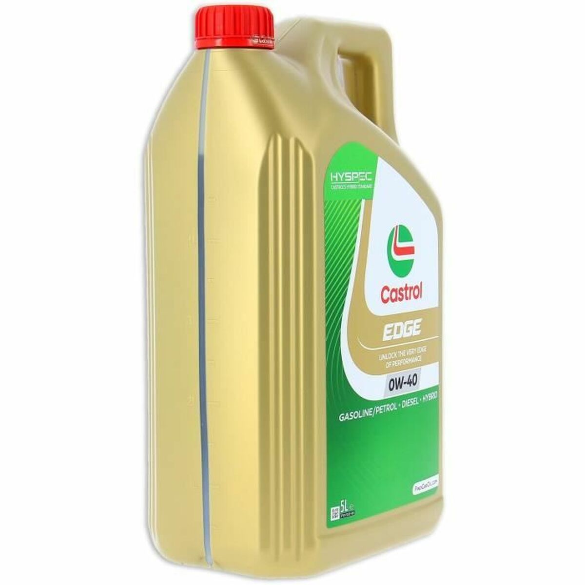 Óleo de motor Castrol Edge Gasolina Diesel Híbrido 0w40 5 L