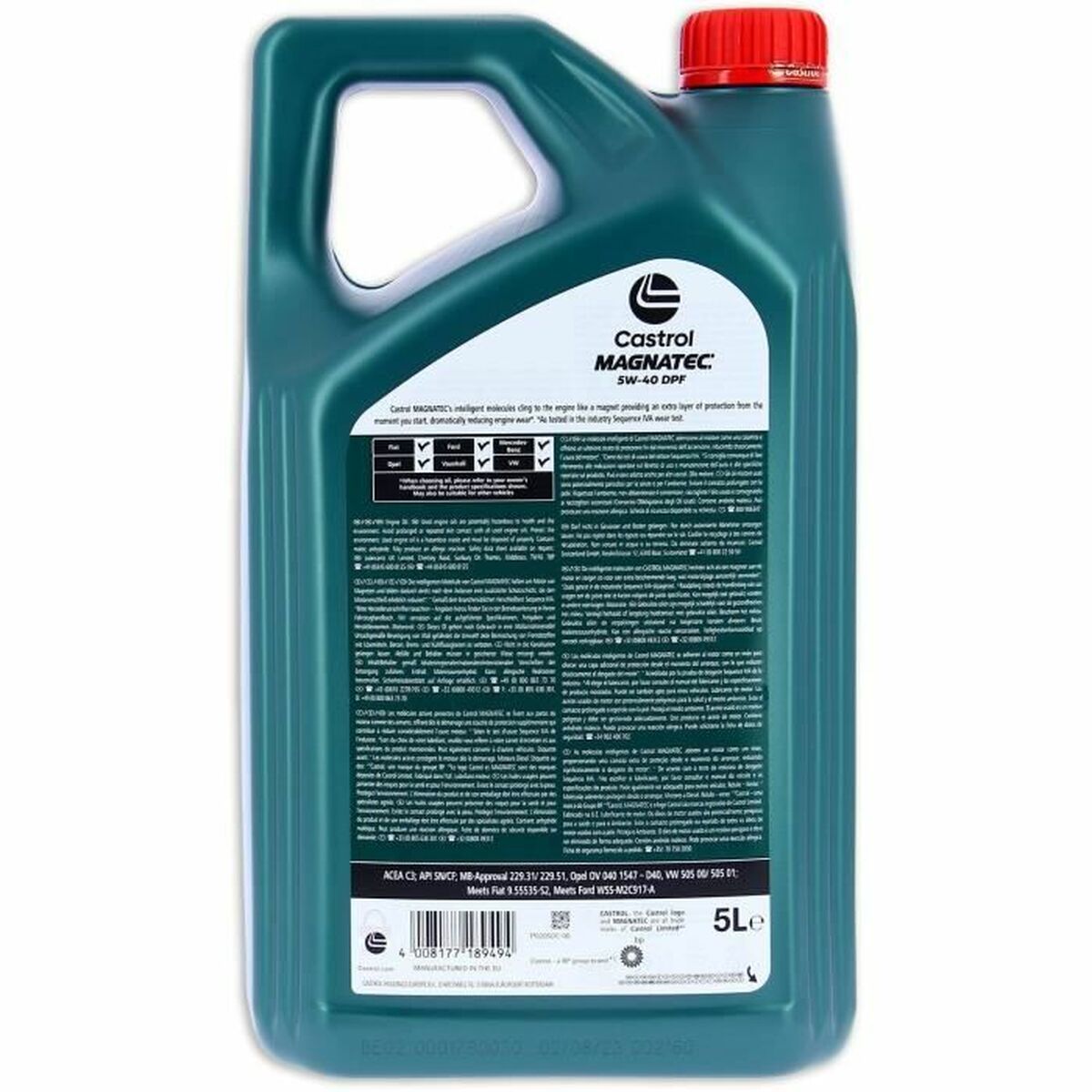 Óleo de motor Castrol Magnatec Diesel 5W40 5 L