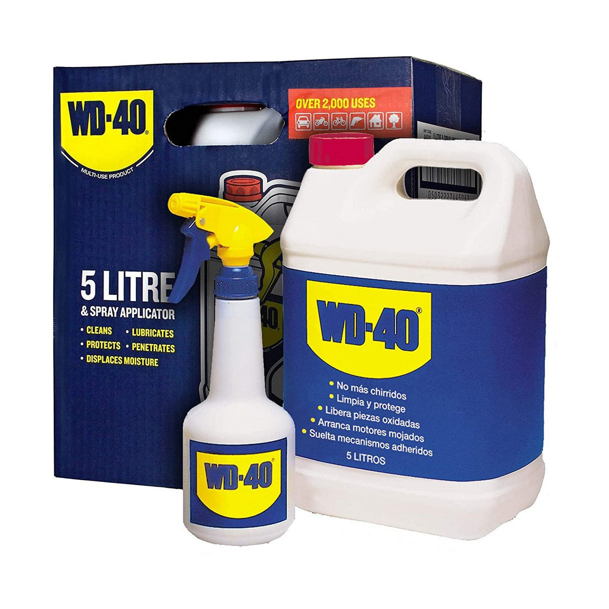 Lubrificante Multiusos WD-40 44506 Pulverizador Multiusos Botija 5 L (5L)