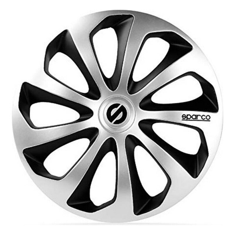 Tampões Sparco Sicilia CS5 Preto Prateado 14" (4 uds)