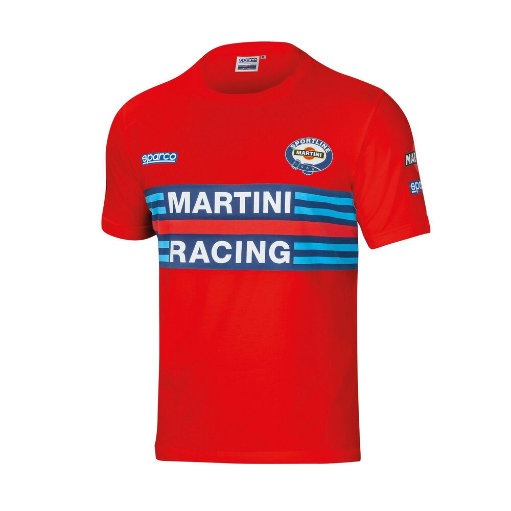 Camisola de Manga Curta Sparco MARTINI RACING Vermelho Tamanho L