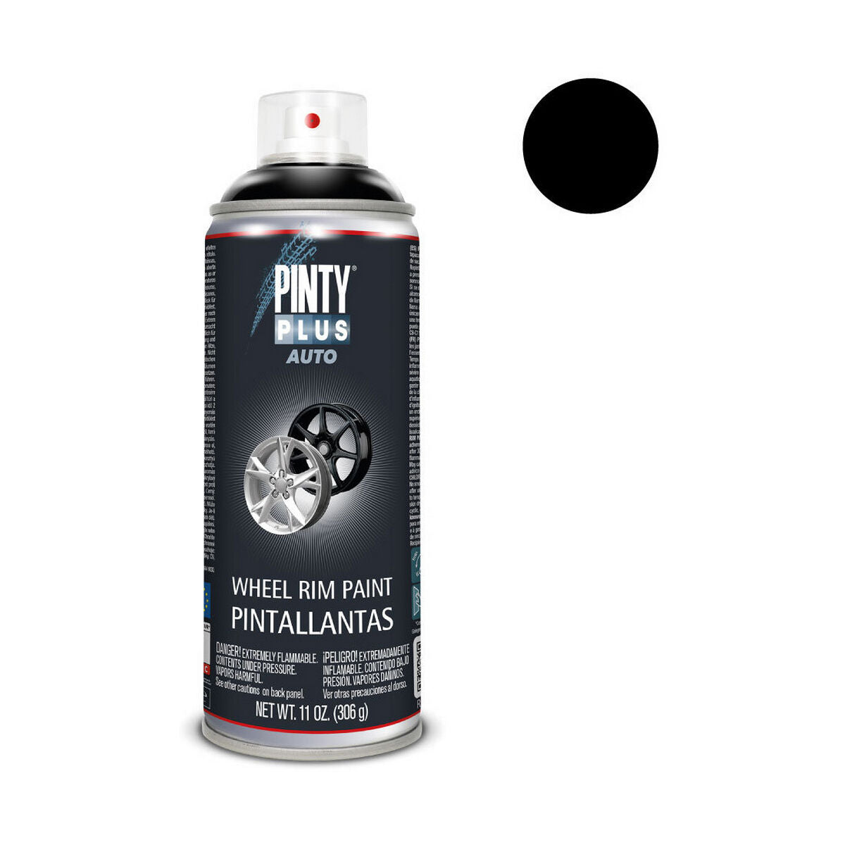 Tinta em spray Pintyplus Auto L104 306 ml Aros Preto