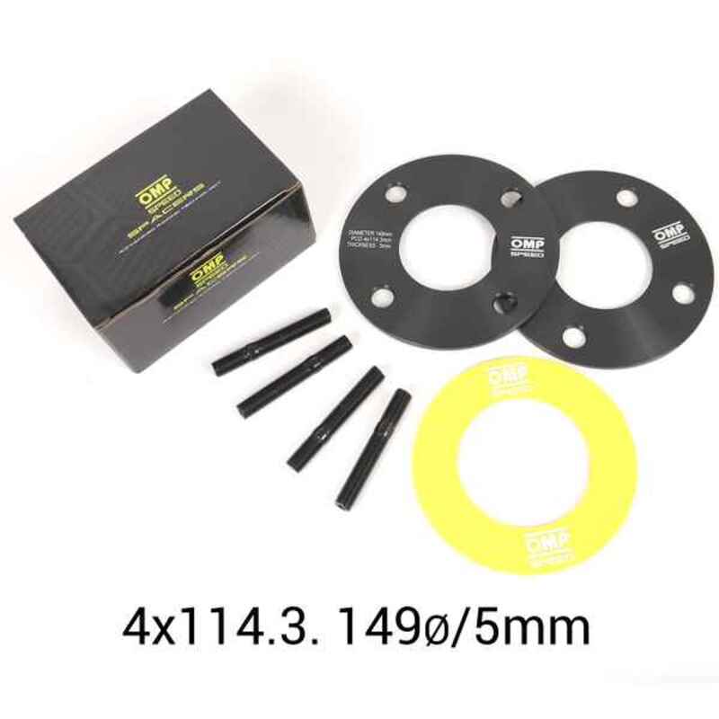 Espaçadores para automóvel OMP para Hyundai, Kia, Mitsubishi e Volvo (5mm)