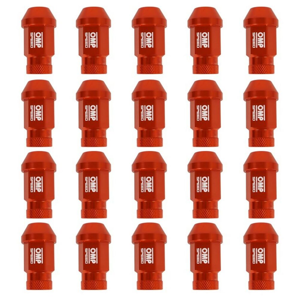 Set Porcas OMP 7075 Laranja 20 uds M14 x 1,25