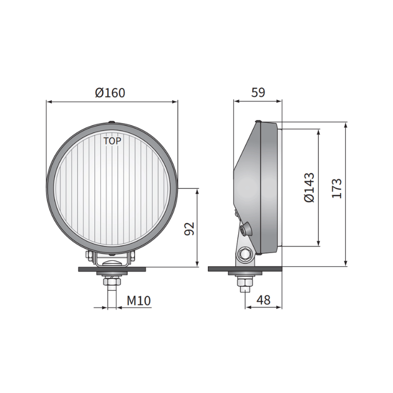 Farol de longo alcance Wesem 0611