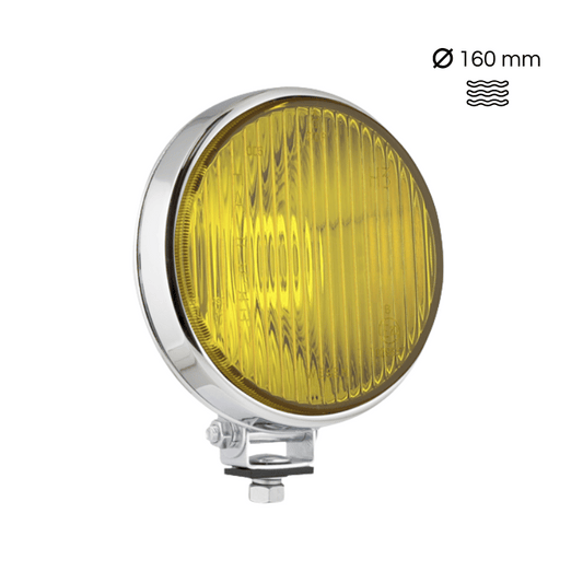 Farol de nevoeiro Wesem 0610 (cromado, vidro amarelo)