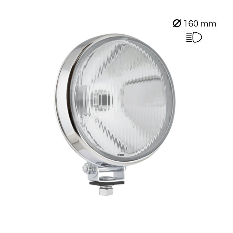 Farol de longo alcance Wesem 0611 (cromado)