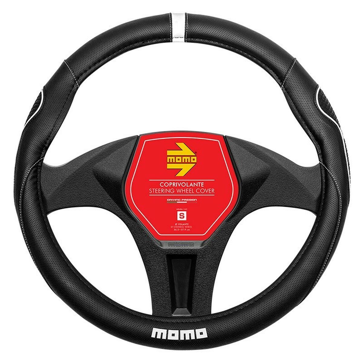 Foro para volante Momo Super Grip White (37/38 cm)