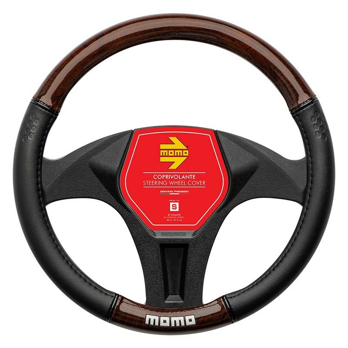 Forro para volante Momo Luxury Wood (37/38 cm)