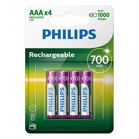 Bateria Philips Batería R03B4A70/10 700 mAh 1,2 V (4 Unidades)
