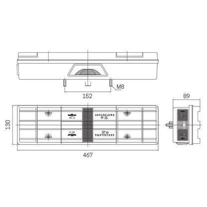 Farolim para camião SIM 3161