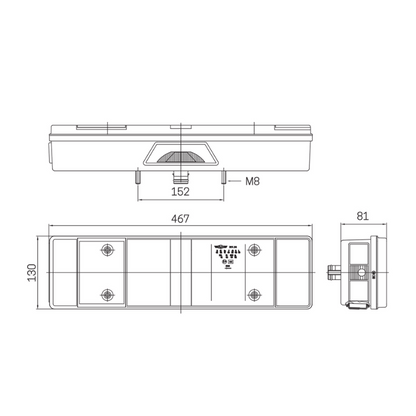 Farolim para camião ou atrelado SIM 3138