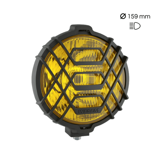 Farol de longo alcance Wesem HO1 (vidro amarelo e com capa)