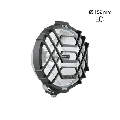 Farol de longo alcance Wesem HO3 (cromado, com capa)