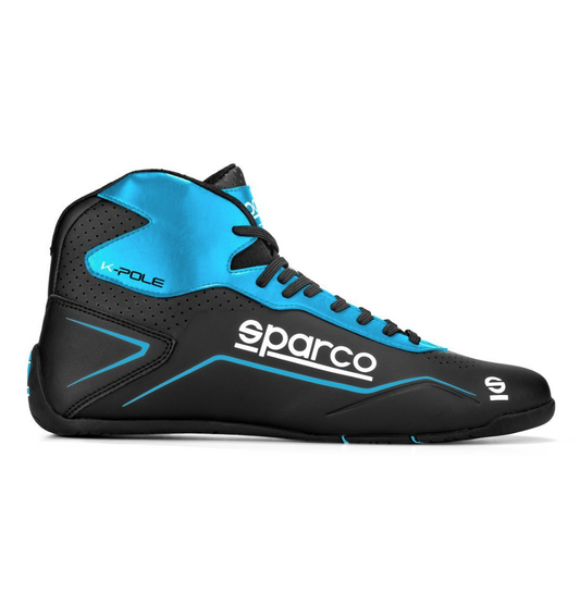 Botas para karting Sparco K-Pole, preto/azul, tamanho 40