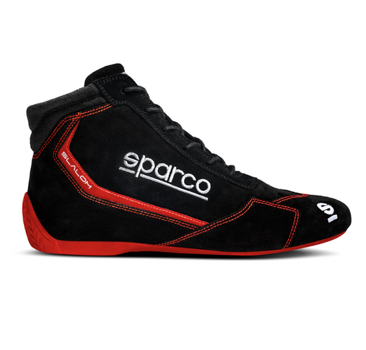Botas de competição Sparco Slalom MY22, preto/vermelho, tamanho 40