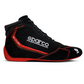 Botas de competição Sparco Slalom MY22, preto/vermelho, tamanho 43
