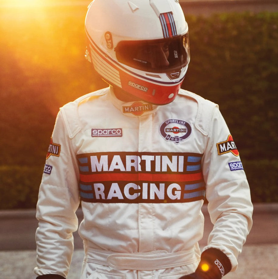 Fato de competição Sparco Martini Racing (tamanho 66)