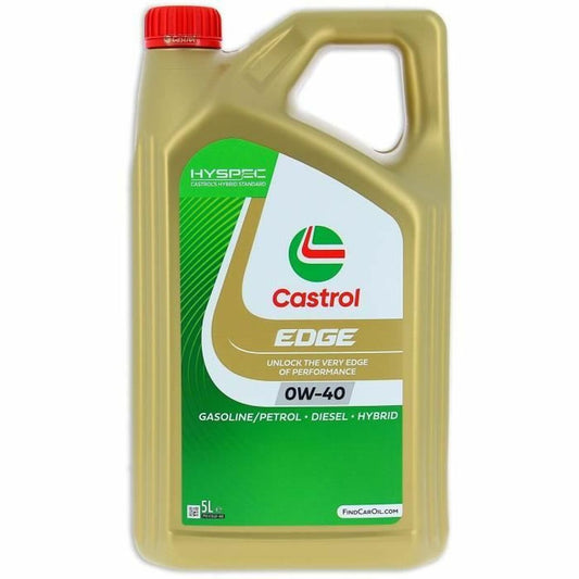 Óleo de motor Castrol Edge Gasolina Diesel Híbrido 0w40 5 L