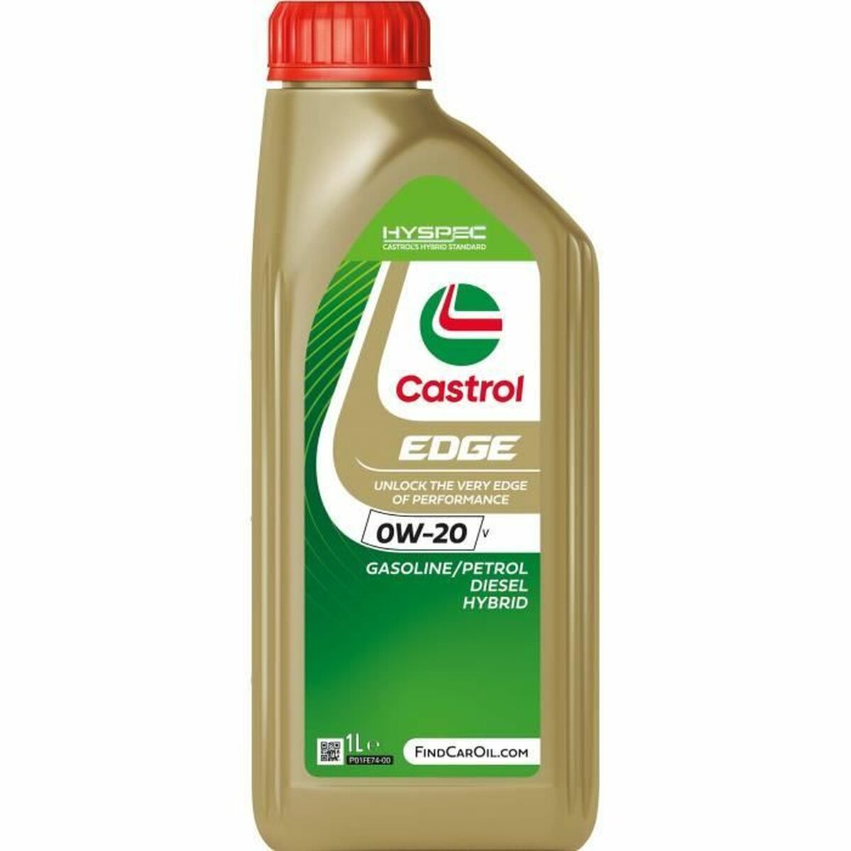 Óleo de motor Castrol Edge Gasolina Diesel Híbrido 0W20 1 L