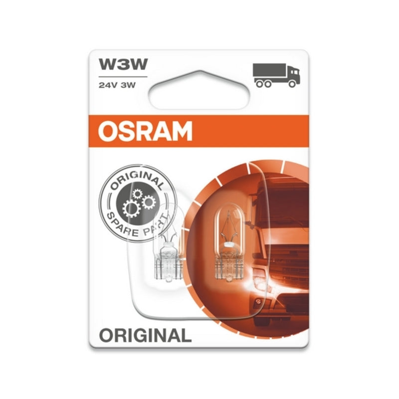 Lâmpada para Automóveis Osram W3W 24V 3W (10 pcs)
