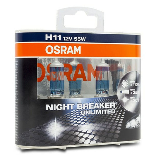 Lâmpada para carro Osram Nightbreaker Unlimited H11 55 W 12 V (2 Unidades)