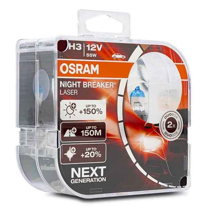 Lâmpada para Automóveis OS64151NL-HCB Osram OS64151NL-HCB H3 55W 12V (2 Peças)