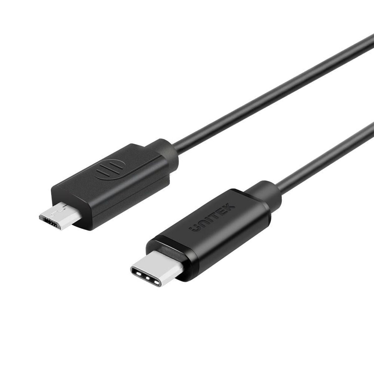 Cabo Micro USB 2.0 B para USB C Unitek Y-C473BK Preto 1 m