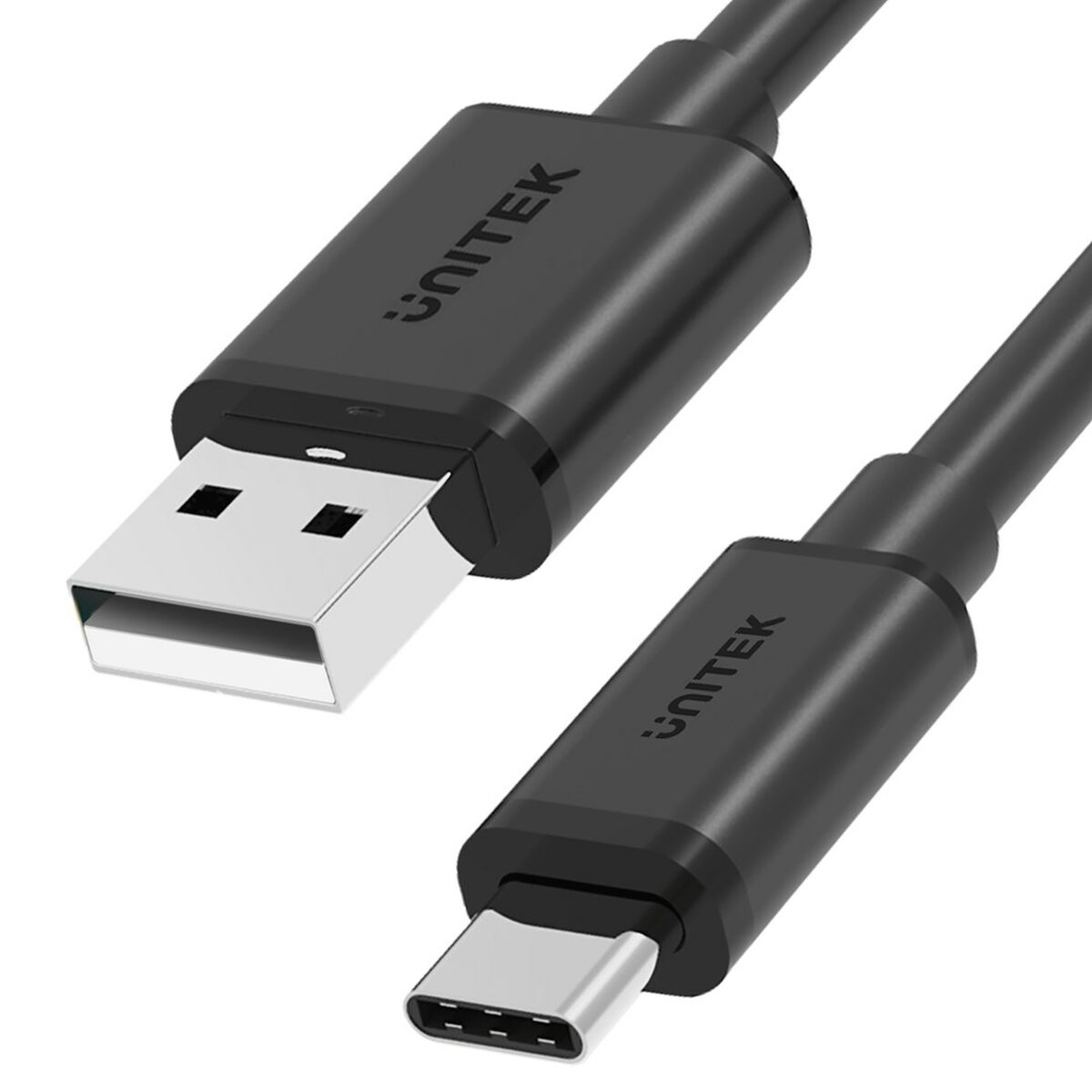 Cabo USB A para USB C Unitek Y-C481BK Branco 50 cm