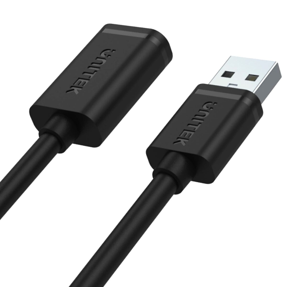 Cabo USB Unitek Y-C450GBK Macho/Fêmea Preto 2 m