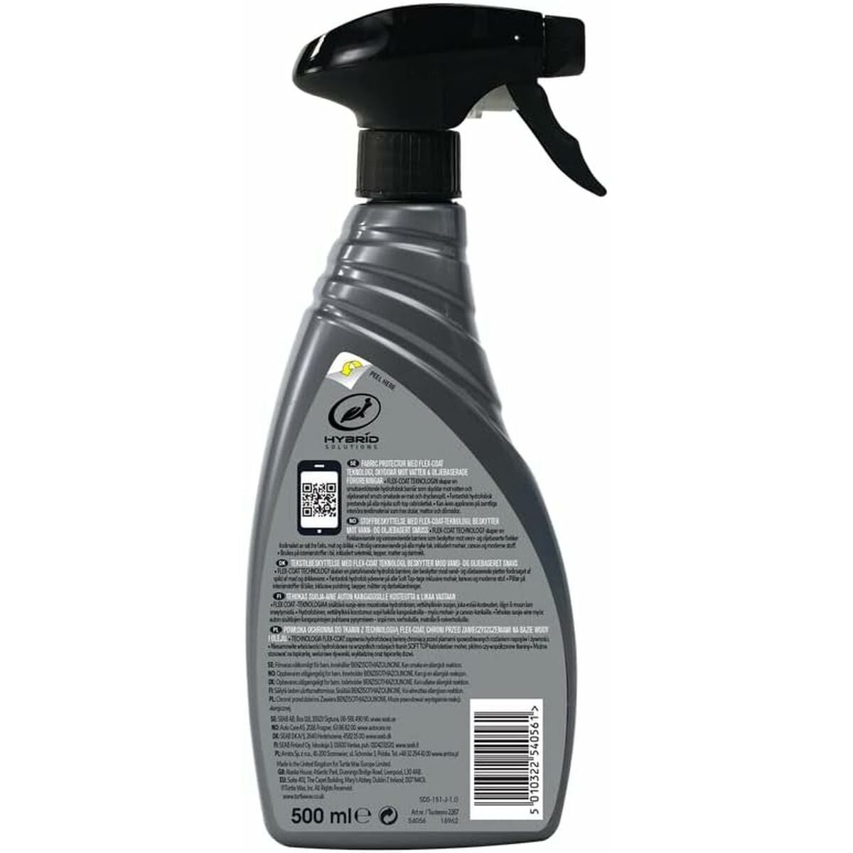 Produto de Limpeza para Estofos Turtle Wax TW54057 Protetor Antimanchas 500 ml