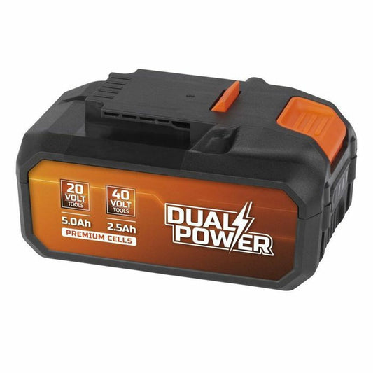 Bateria de lítio recarregável Powerplus Dual Power Powdp9037 20 V 2,5 Ah 5 Ah Litio Ion 40 V