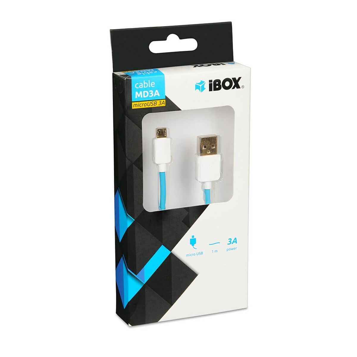 Cabo USB A para USB C Ibox IKUMD3A Azul 1 m