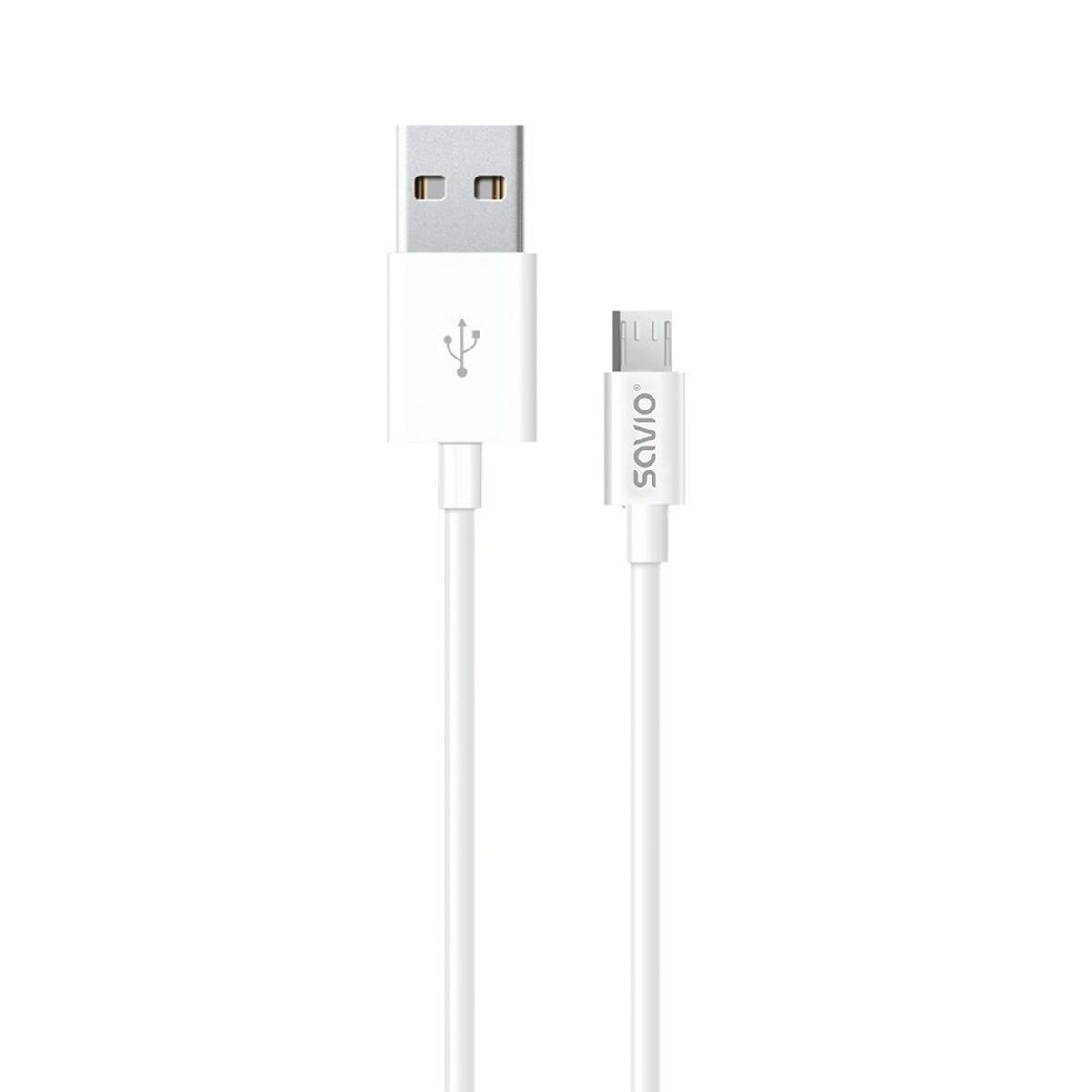 Cabo USB para micro USB Savio CL-124 Branco 2 m