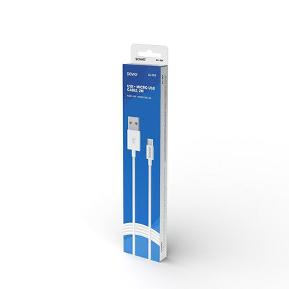 Cabo USB para micro USB Savio CL-124 Branco 2 m