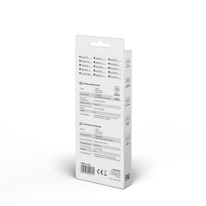 Cabo USB para Micro USB e USB C Savio CL-128 Preto 1 m