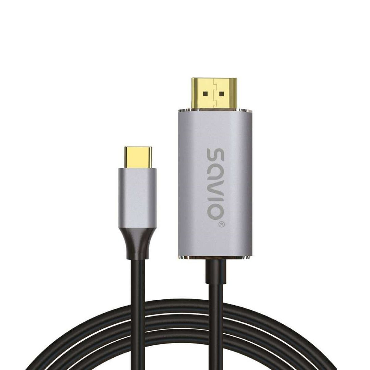 Adaptador USB C para HDMI Savio CL-171 Prateado 2 m