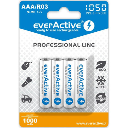 Pilhas Recarregáveis EverActive EVHRL03-1050 1,2 V AAA