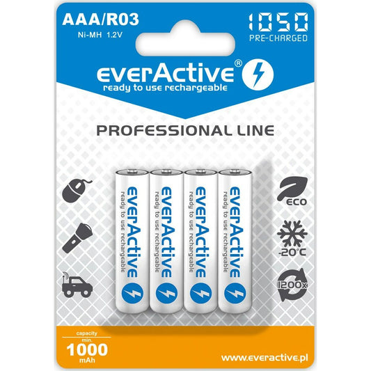Pilhas Recarregáveis EverActive EVHRL03-1050 1,2 V AAA