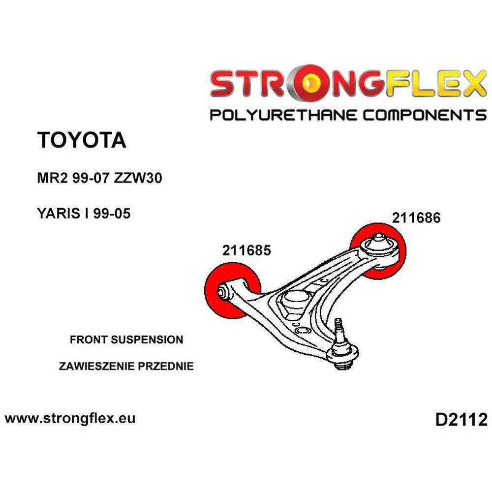 Silentblock Strongflex STF211686BX2 (2 Stück)