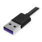 Cabo USB A para USB C Krux KRX0054 Preto 1,2 m
