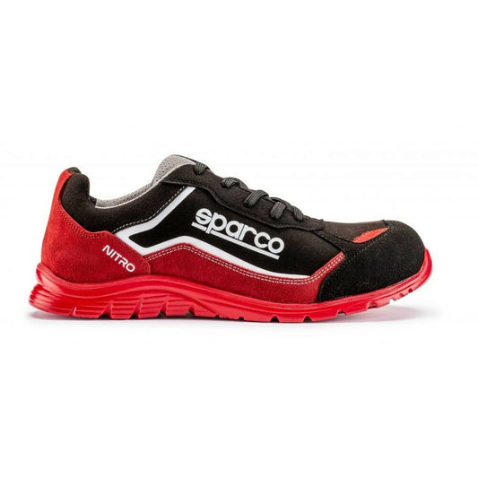 Sparco Nitro Marcus S3 Sneakers, Schwarz/Rot, Größe 48