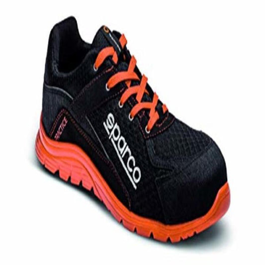 Sparco Practice Jacques Sneakers, Schwarz/Rot, Größe 44