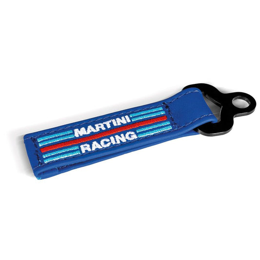 Schlüsselanhänger Sparco Martini Racing Blaues Leder