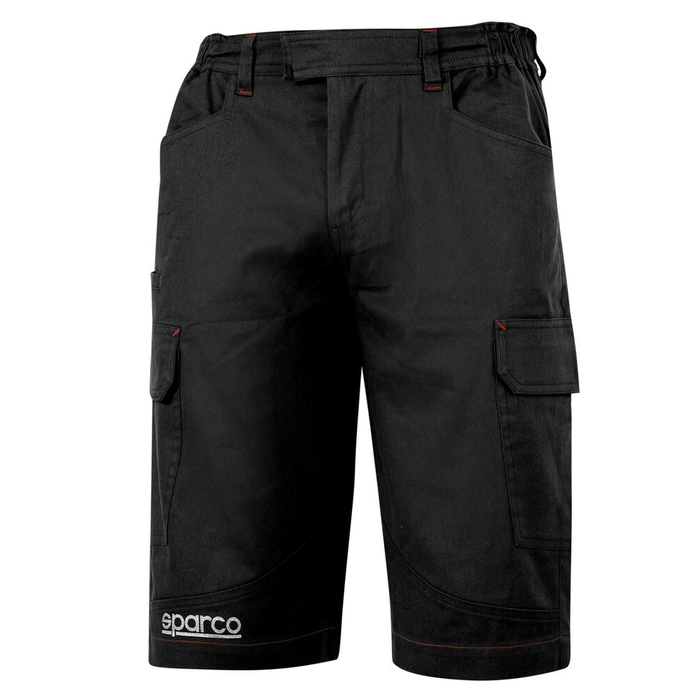 Calças curtas Sparco Bermuda Cargo Preto