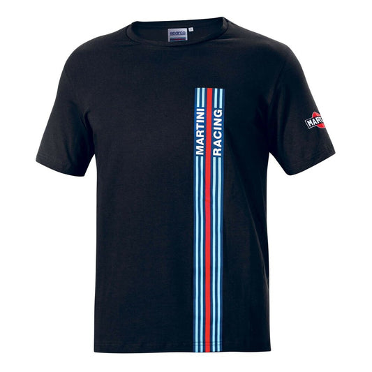 Camisola de Manga Curta Homem Sparco Martini Racing Preto (Tamanho M)