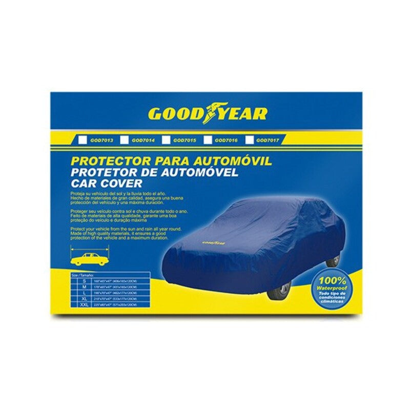 Capa de proteção para automóveis Goodyear, azul (Tamanho S)